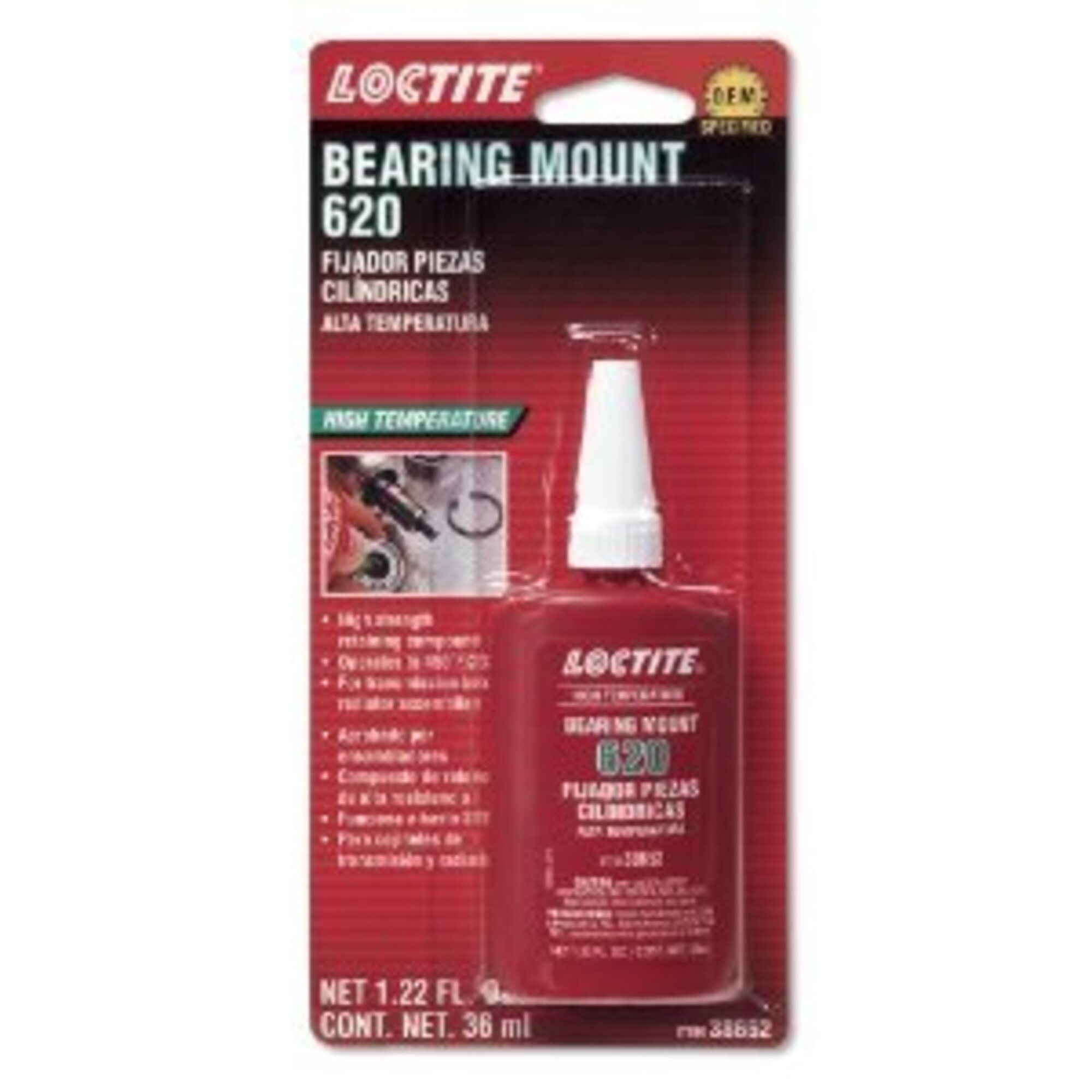 Loctite 620 High-Temperature Retaining Compound 36ml, 6PK